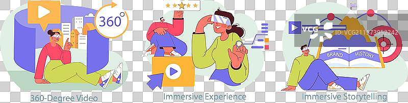 沉浸式营销平面设计图片素材