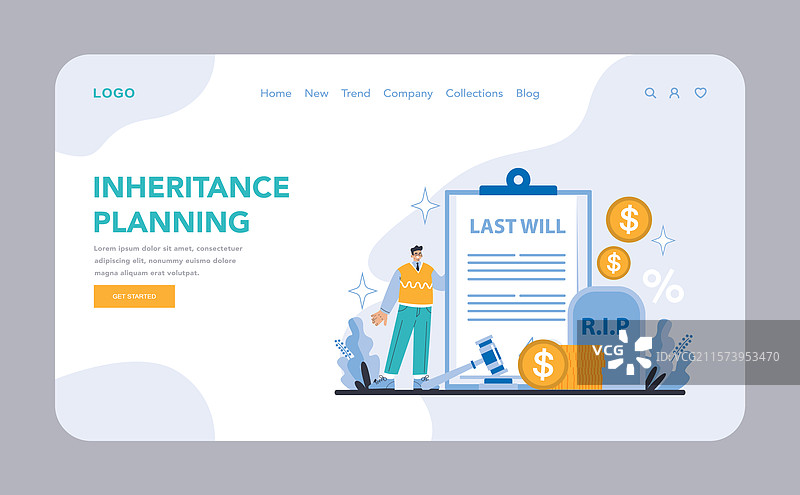 银行服务概念扁平化设计图片素材