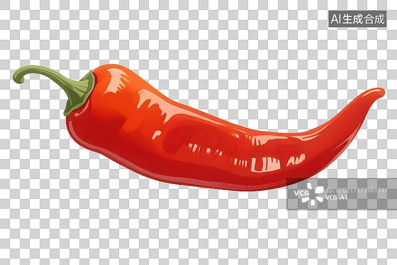 【AI数字艺术】辣椒插画免扣元素图片素材