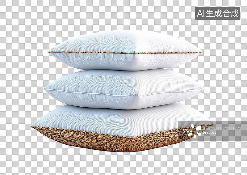 【AI数字艺术】【免抠png素材】几个放在一起的枕头图片素材