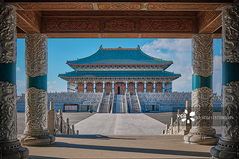 仿元大都都城，蒙古源流，鄂尔多斯文化产业园图片素材