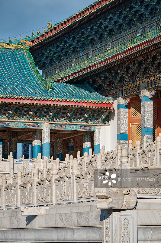 仿元大都都城，蒙古源流，鄂尔多斯文化产业园图片素材