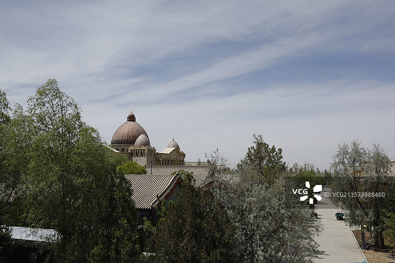 甘肃省金昌市永昌县骊靬古城图片素材