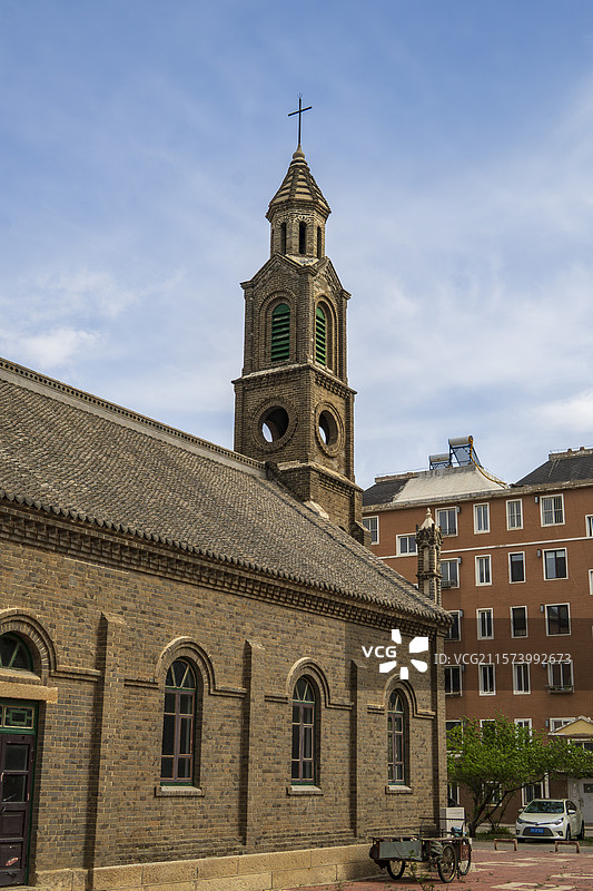 辽宁北镇市北镇天主教堂图片素材