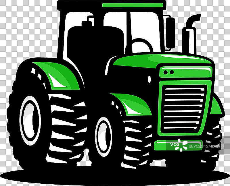 农民与拖拉机图片素材