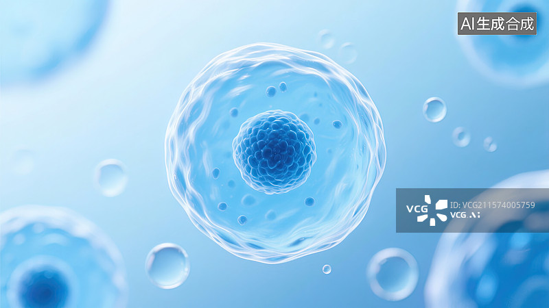 【AI数字艺术】细胞世界的微观之美图片素材