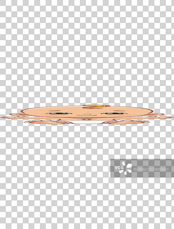 坐着的男婴，嘴里含着安抚奶嘴图片素材