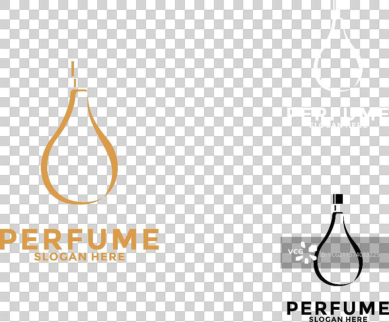 简约优雅的香水标志 香水瓶标志图片素材