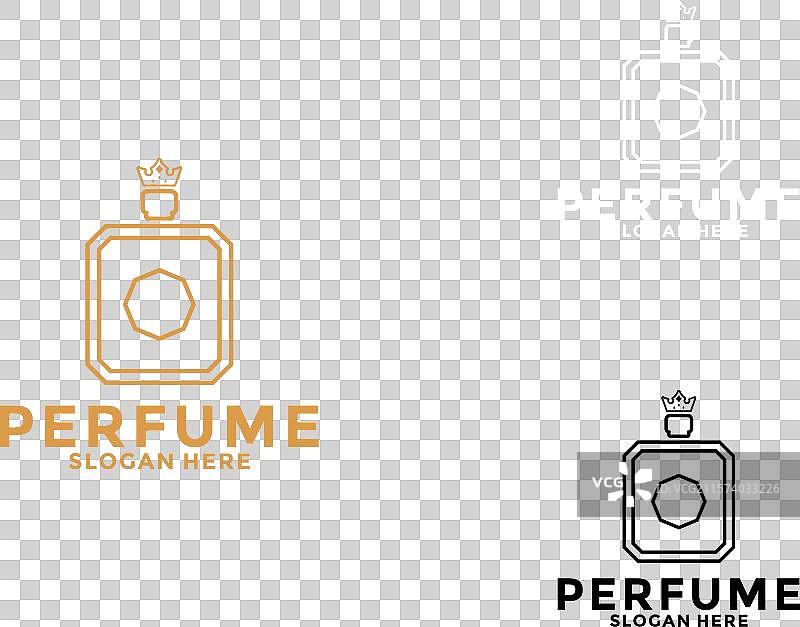 简单优雅的香水标志 香水瓶标志图片素材