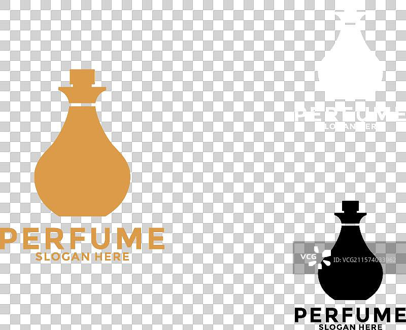 简约优雅的香水标志 香水瓶标志图片素材