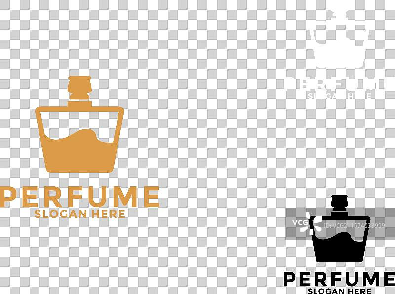 简单优雅的香水标志 香水瓶标志图片素材