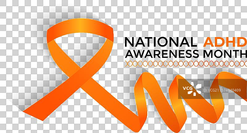 全国注意力缺陷多动障碍意识月图片素材