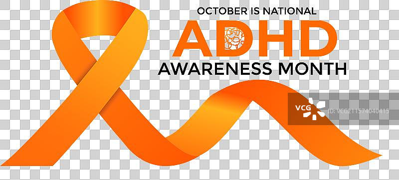 全国注意力缺陷多动障碍意识月图片素材