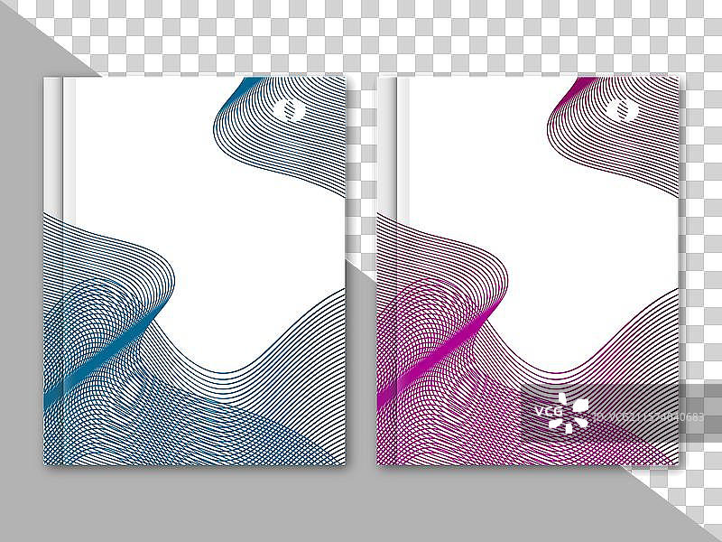 现代抽象书籍封面设计模板图片素材