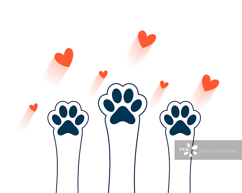 可爱的儿童爪印背景图片素材