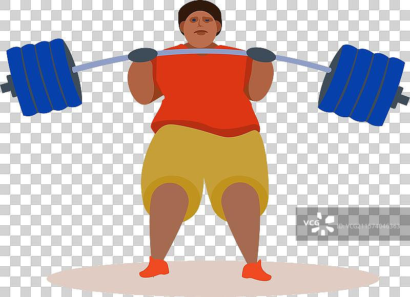 一个大个子在举重图片素材
