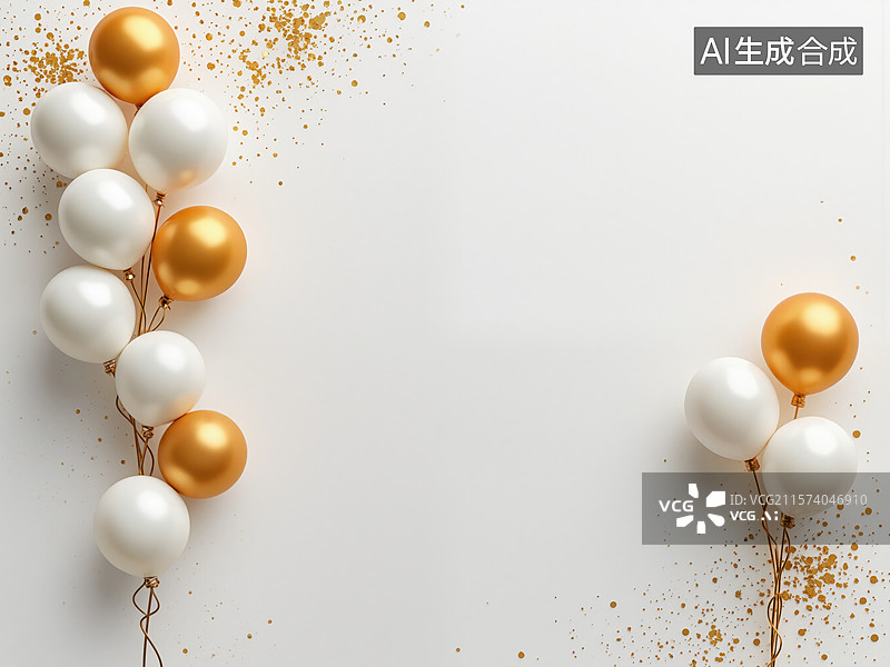 【AI数字艺术】节日气球装饰图片素材