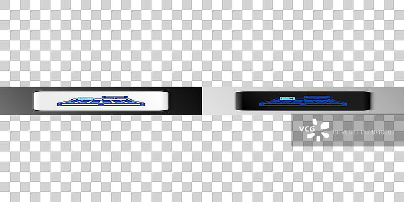 带有支票图标的收银机图片素材