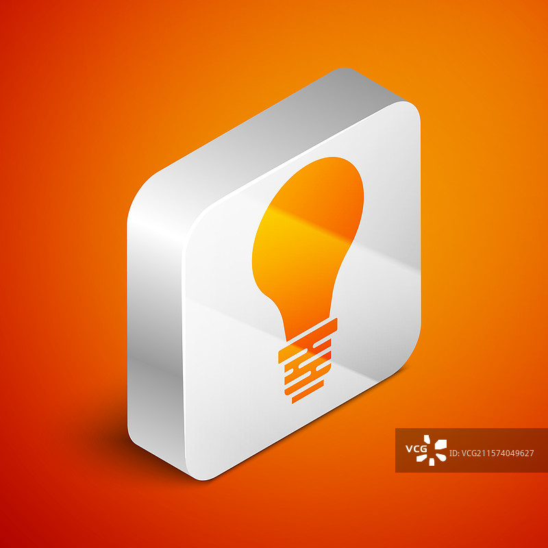 等距灯泡与创意概念图标图片素材