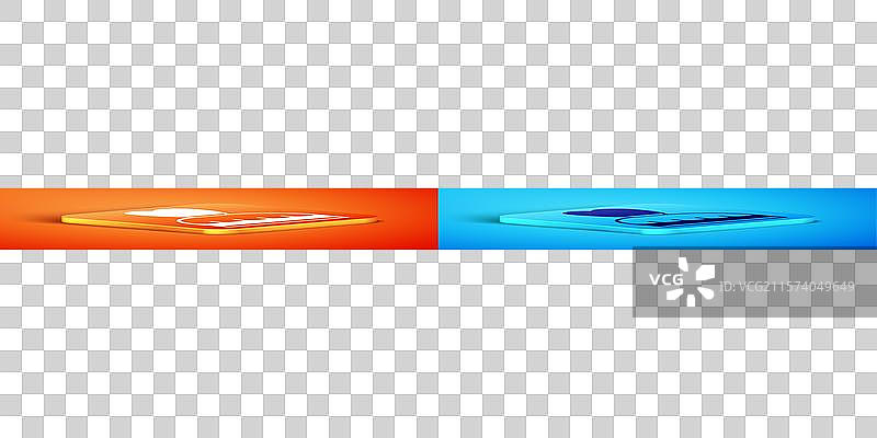 孤立在橙色背景上的等距女性服装图标图片素材