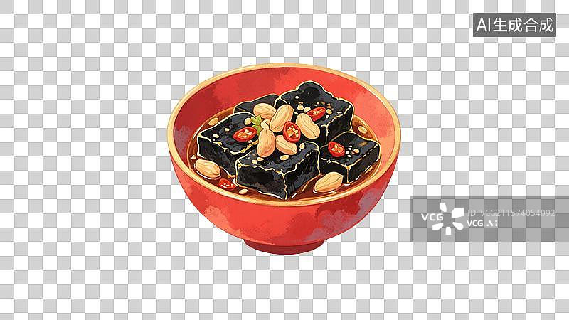 【AI数字艺术】长沙臭豆腐插画元素图片素材