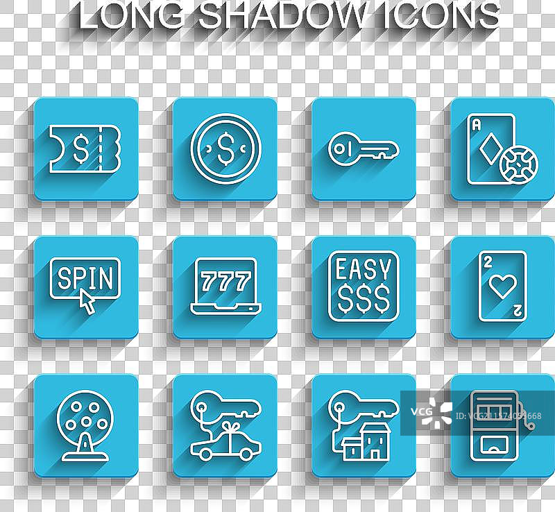 设置彩票机、汽车、礼品、票据、中奖图片素材