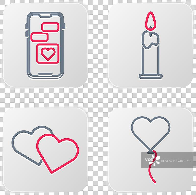 心形气球燃烧图片素材