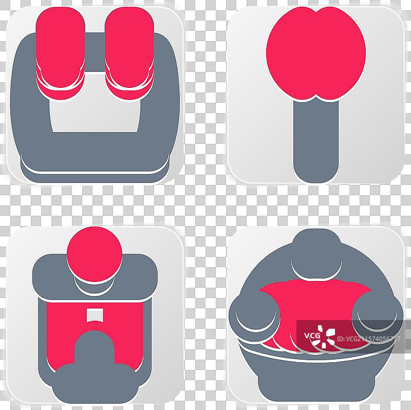 中世纪铁头盔、旗帜、斧头和身体的装备组合图片素材