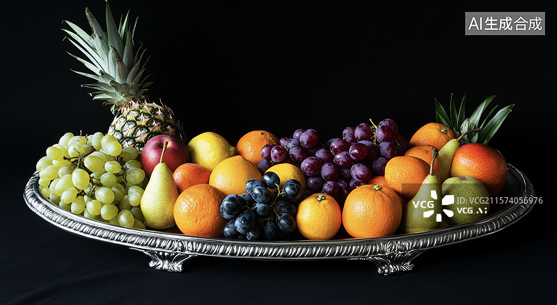 【AI数字艺术】热带水果盛宴图片素材