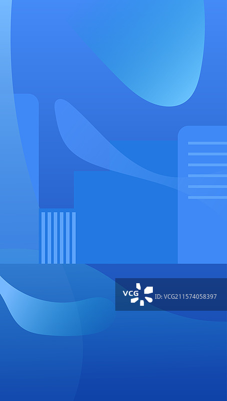 流动区块和城市蓝色背景图片素材