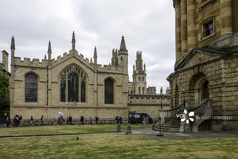 英国英格兰牛津大学城风光图片素材