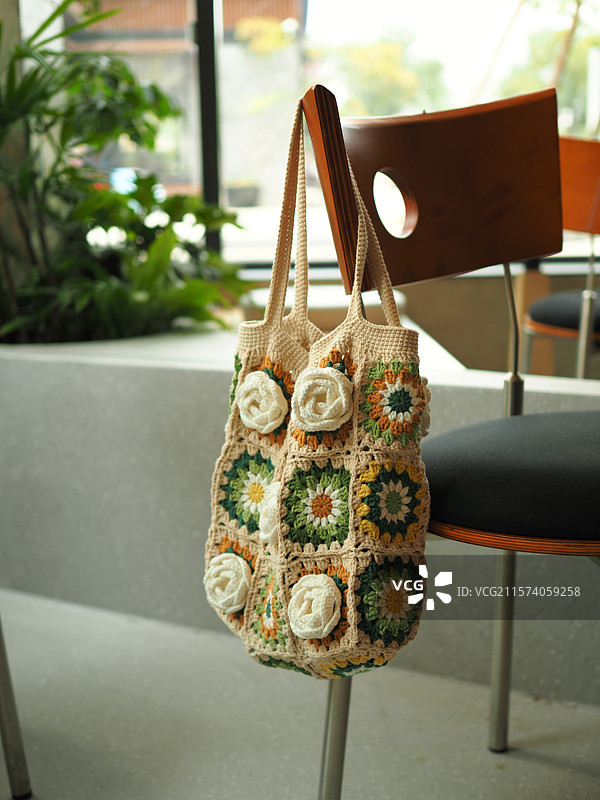 手工针织包袋图片素材