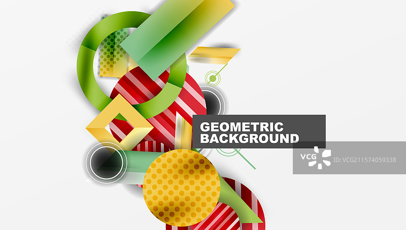 具有分层几何形状的抽象设计图片素材