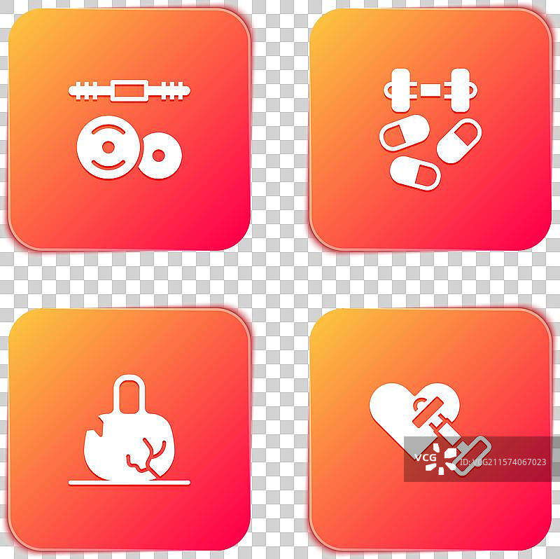 杠铃运动兴奋剂与损坏的哑铃图片素材