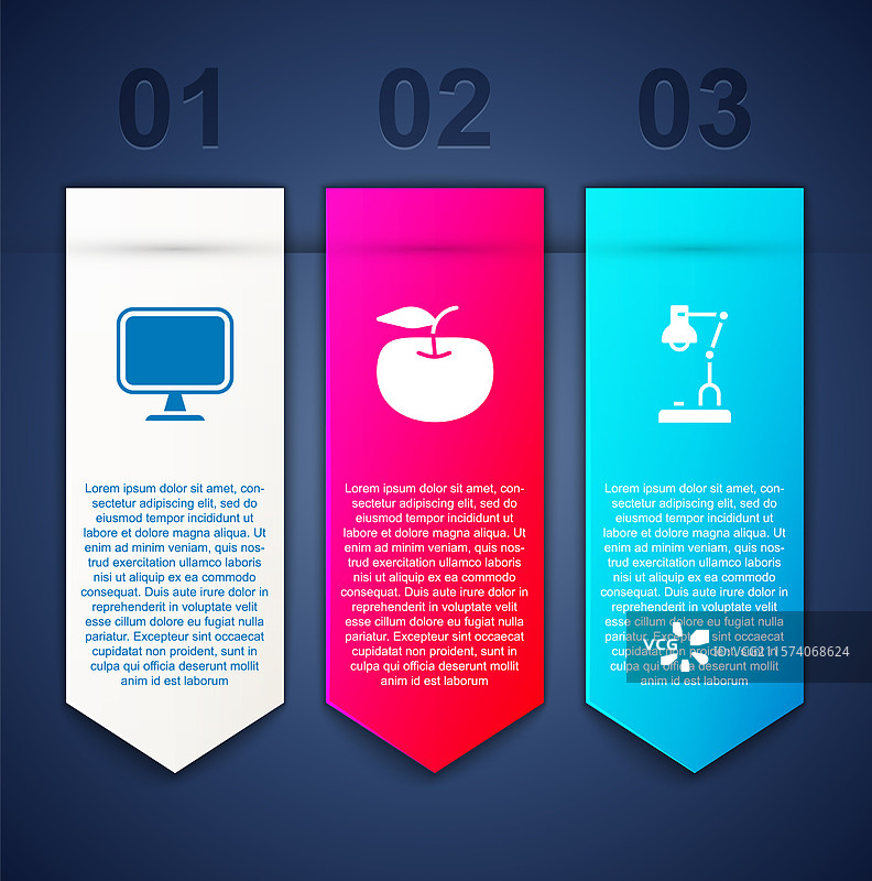 苹果电脑显示器和台灯图片素材