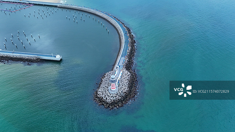 清水湾旅游区自由灯塔俯拍图片素材