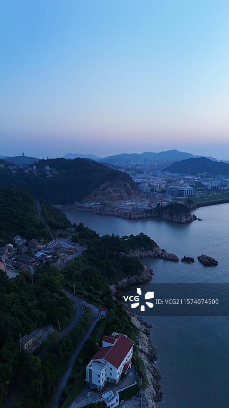 温州洞头风景区俯拍图片素材