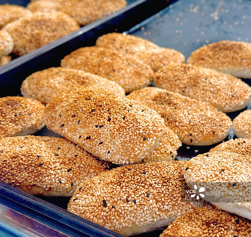 街边烟火-黄桥烧饼图片素材