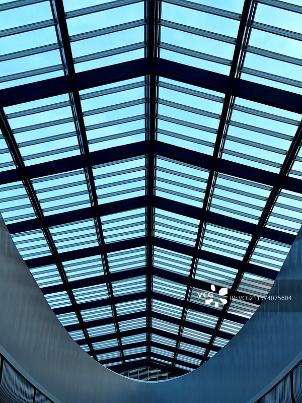 厦门北站候车厅穹顶图片素材