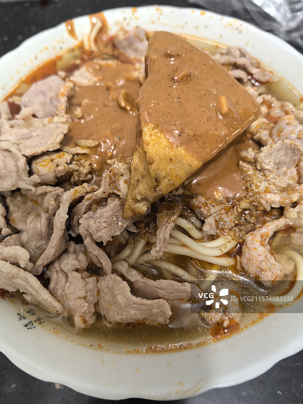 沙茶面-石码古镇-打石街小吃店图片素材