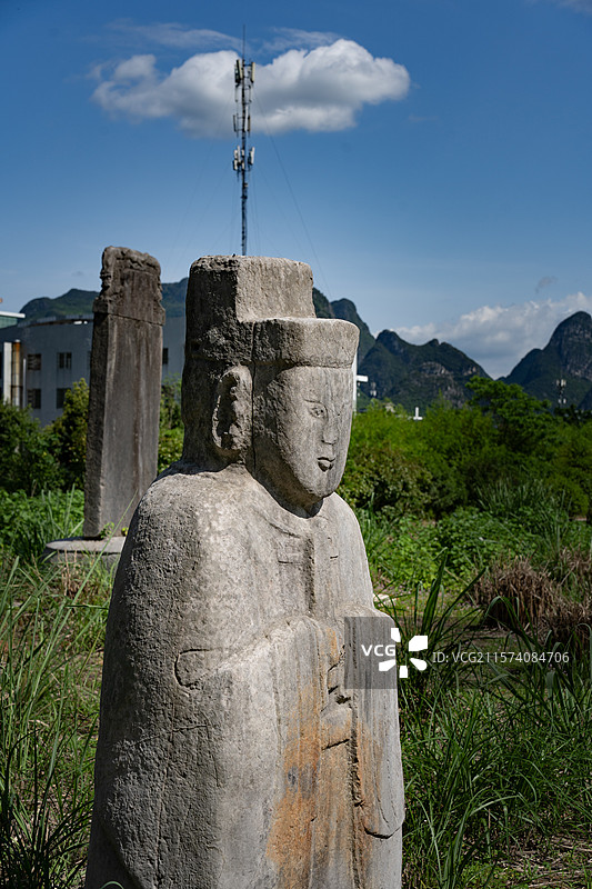 靖江八辅将军朱赞储墓，靖江王陵国家考古遗址公园。图片素材