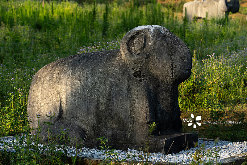 靖江悼僖王陵，靖江王陵国家考古遗址公园。图片素材