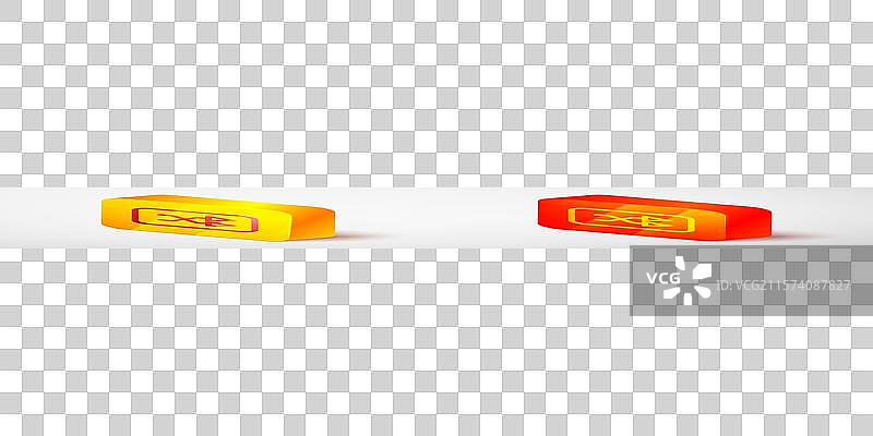 等距线条箭头洗牌图标，孤立于背景上图片素材