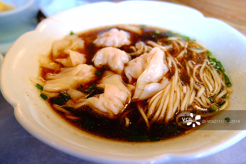 扬州早茶馄饨面图片素材