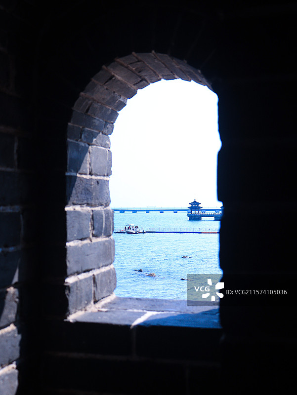 老龙头海滩图片素材