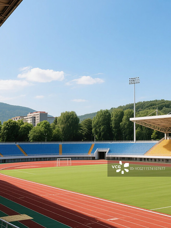 运动场田径场操场跑道图片素材