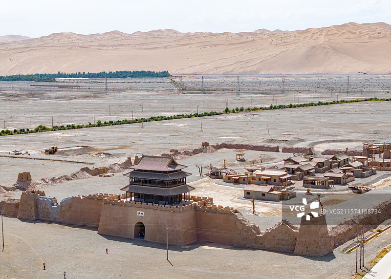 敦煌丝路遗产城影视基地图片素材