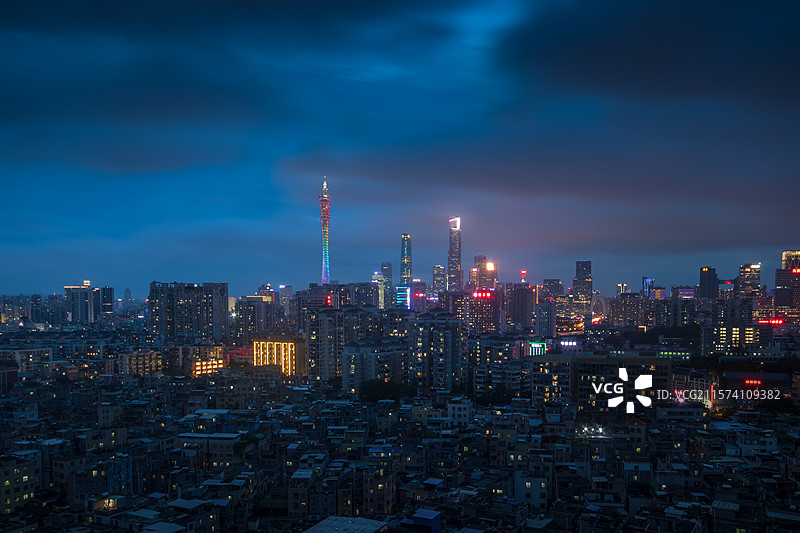 蓝调广州图片素材