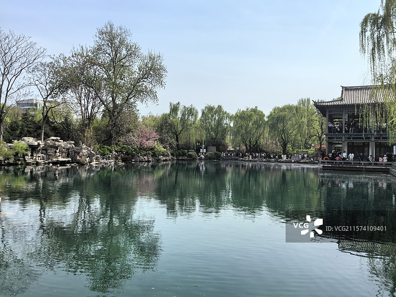 济南五龙潭公园图片素材