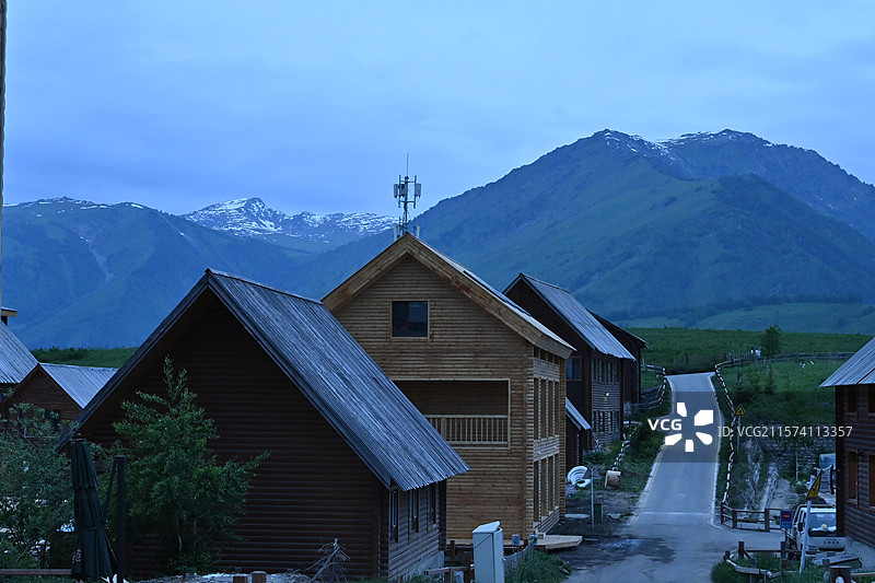 禾木的清晨图片素材
